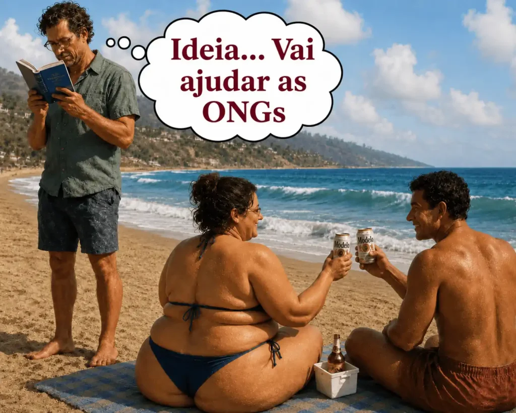 imagem de homem isolado, estudando e com ideia para ajudar ONGs